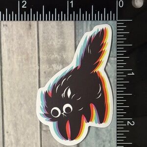 🌀10/$10🌀 Black Cat Reusable Waterproof Vinyl Sticker Decal